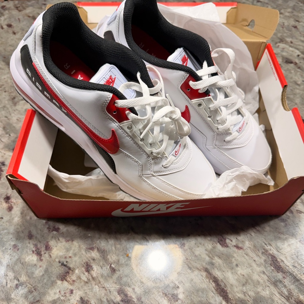 Nike Air Max 3 LTD White and Red Sneakers - Picture 3 of 7
